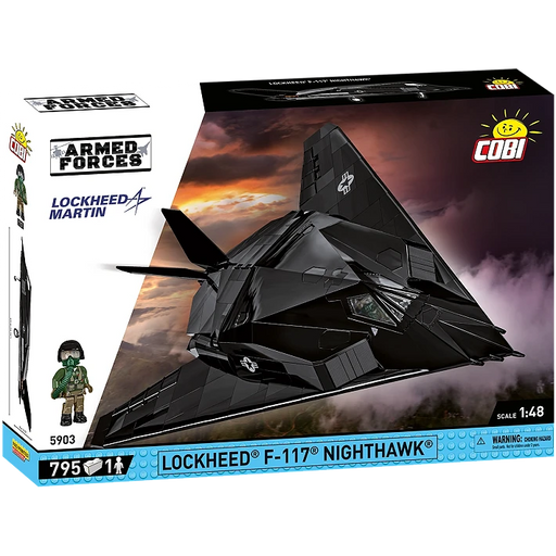 COBI 5903 1/48 Lockheed® F-117® Nighthawk® Stealth Bomber Block Model Set