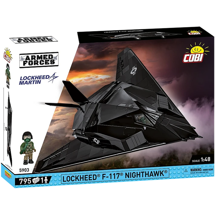 COBI 5903 1/48 Lockheed® F-117® Nighthawk® Stealth Bomber Block Model Set