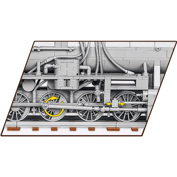 COBI 6281 1/35 Kriegslokomotive Baureihe 52 Steam Locomotive (2400+ Pieces)