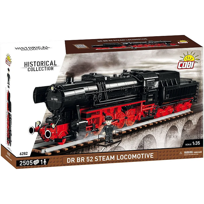 COBI 6282 1/35 DR BR 52 Steam Locomotive Block Model Set (2,505 Pieces)