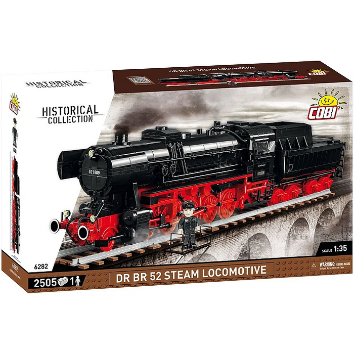 COBI 6282 1/35 DR BR 52 Steam Locomotive Block Model Set (2,505 Pieces)