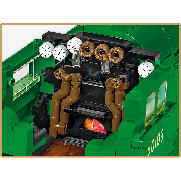 COBI 6292 1/35 Flying Scotsman British Steam Locomotive Block Model Set (2,677 Pieces)