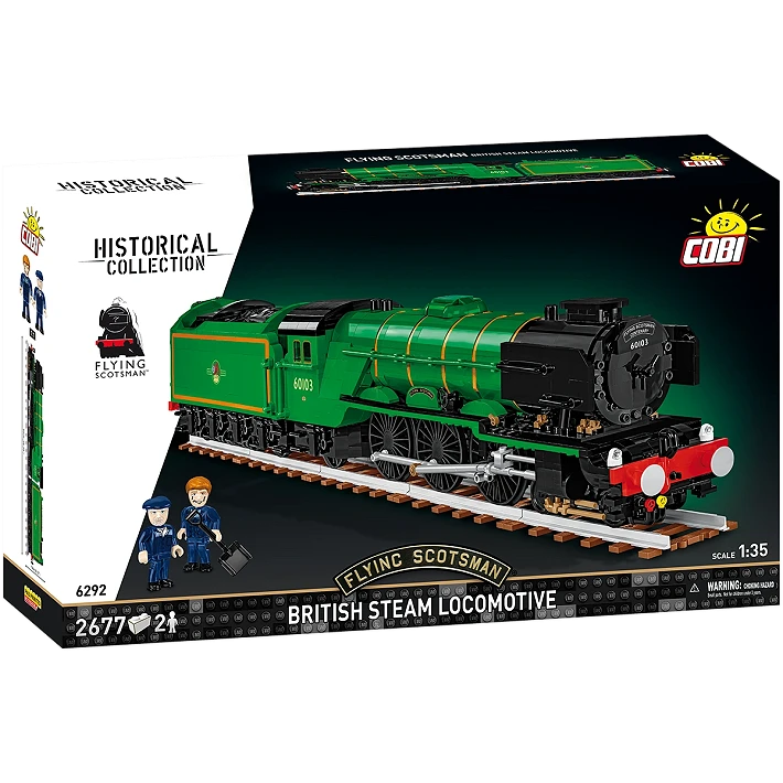COBI 6292 1/35 Flying Scotsman British Steam Locomotive Block Model Set (2,677 Pieces)