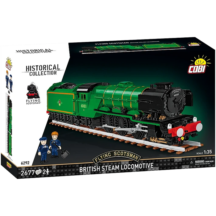 COBI 6292 1/35 Flying Scotsman British Steam Locomotive Block Model Set (2,677 Pieces)