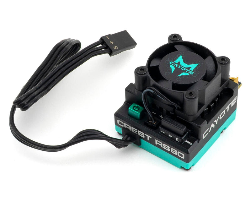 Cayote CYEA11003 Crest RS80 1/10 Stock 80A Sensored Brushless Competition ESC