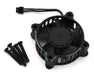 Cayote CYEAF0802 Crest 8/8 Evo Aluminum 30x30x10mm ESC Cooling Fan (Black/Aurora Green)