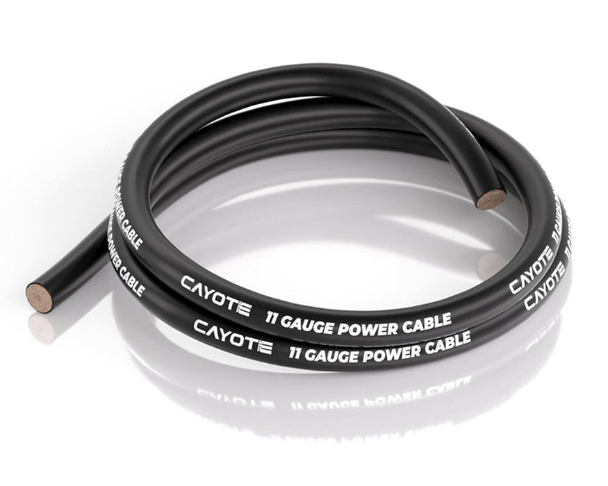 Cayote CYECW05 Black 11AWG Thin-Wall Silicone Wire (1 Meter)