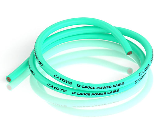 Cayote CYECW06 Aurora Green 13AWG Thin-Wall Silicone Wire (1 Meter)