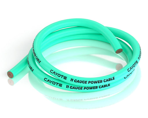Cayote CYECW07 Aurora Green 11AWG Thin-Wall Silicone Wire (1 Meter)