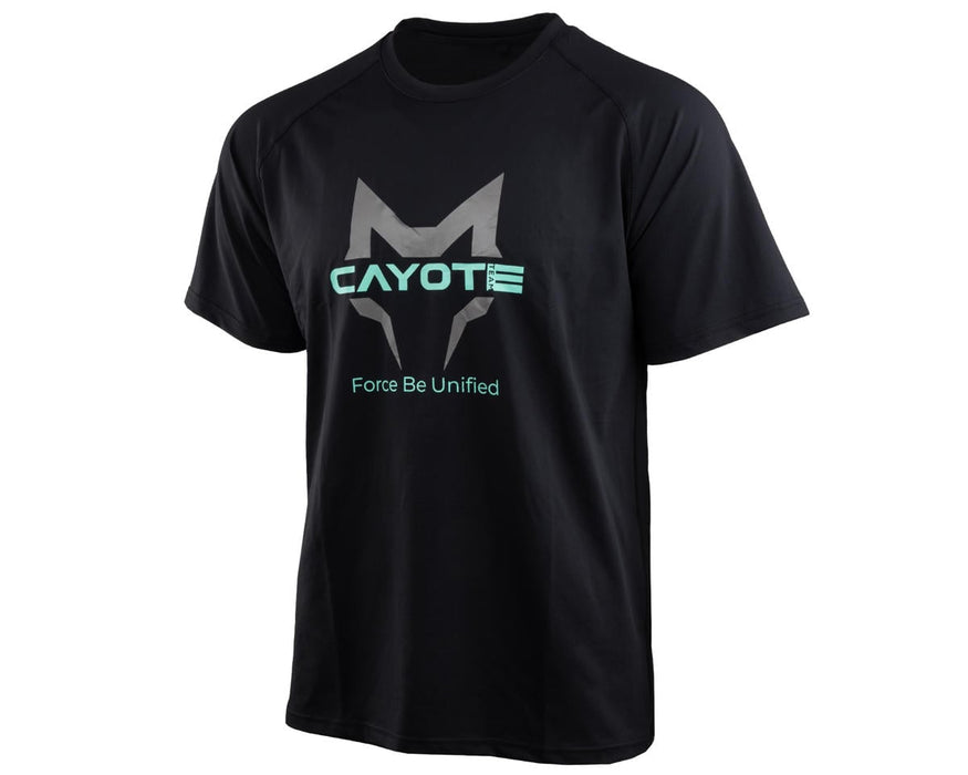 Cayote CYEFC01L Black Team Short Sleeve T-Shirt (L)