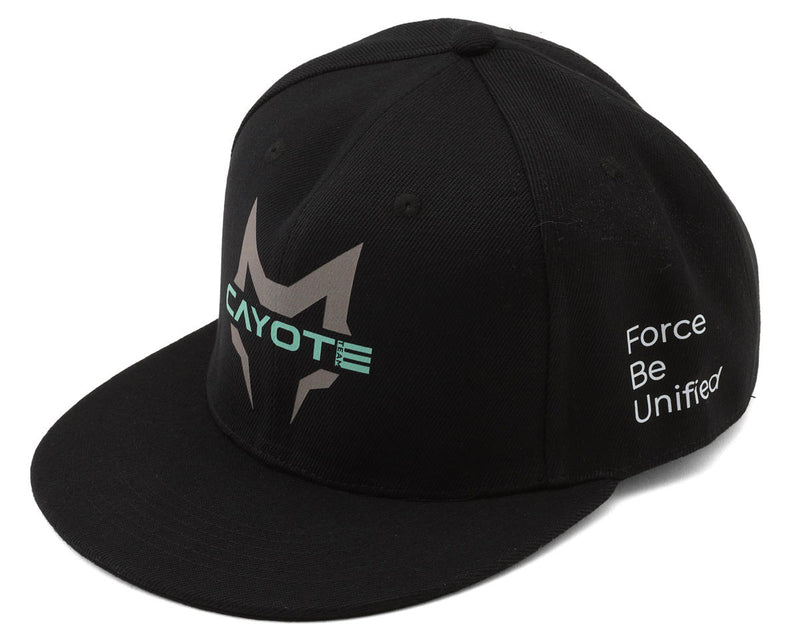 Cayote CYEFH01 Black Snapback Flatbill Hat (One Size Fits Most)