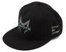 Cayote CYEFH01 Black Snapback Flatbill Hat (One Size Fits Most)