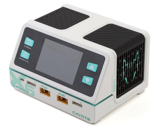 Cayote CYEG1022 2-Force X5 Racing Dual Battery Charger with XT90 Charge Lead