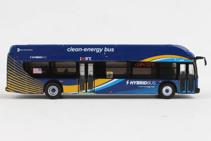 DARON NY2050 HO Scale (1/87) MTA New Flyer Xcelsior Transit Electric Hybrid Bus