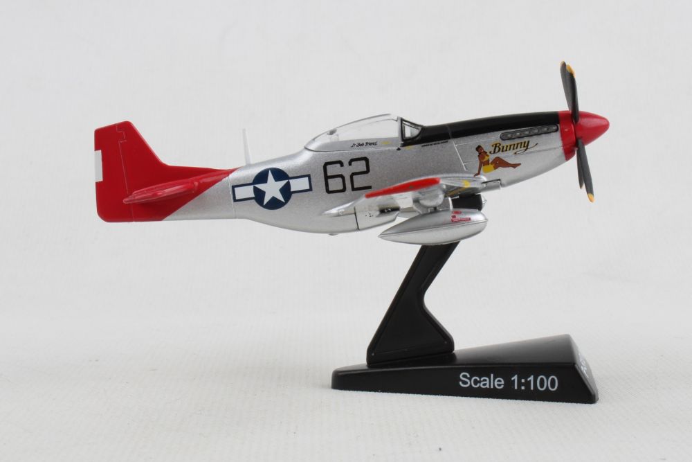 Daron PS5342-11 Postage Stamp 1/100 P-51D Mustang Bunny Red Tail