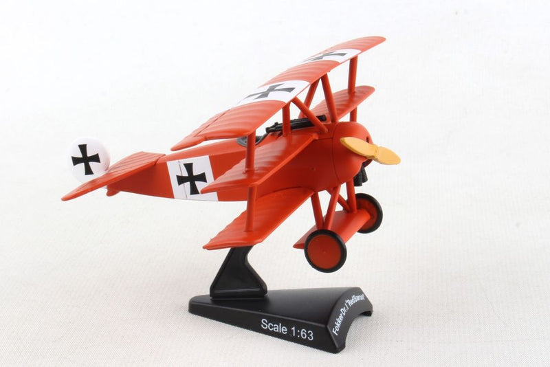 DARON PS5349 Postage Stamp 1/63 Fokker Dr-1 Red Baron Aircraft
