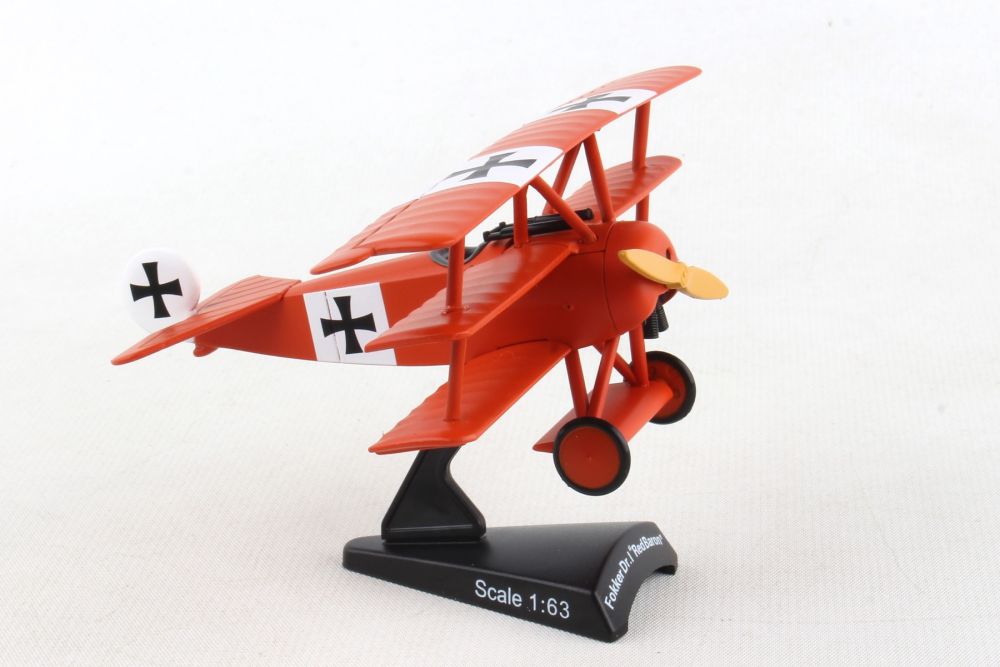 DARON PS5349 Postage Stamp 1/63 Fokker Dr-1 Red Baron Aircraft