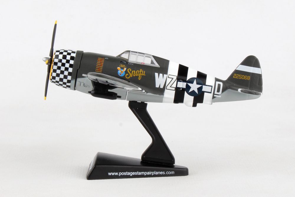 DARON PS5359-3 Postage Stamp 1/100 P-47 Thunderbolt Snafu Aircraft