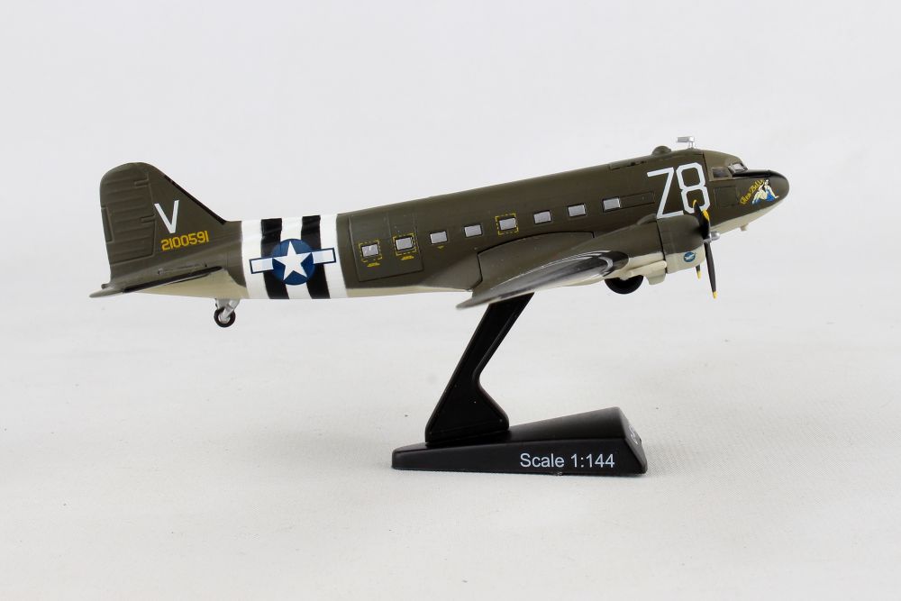 Daron PS5558-3 Postage Stamp 1/144 C-47 Skytrain Tico Belle