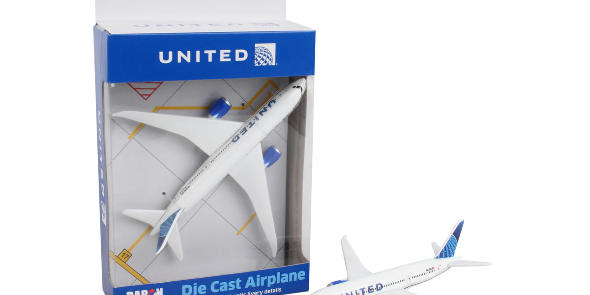 DARON RT6264-2 UNITED Airlines Boeing 787 Die Cast Model Plane — White ...