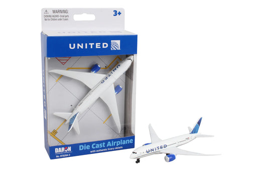 DARON RT6264-2 UNITED Airlines Boeing 787 Die Cast Model Plane