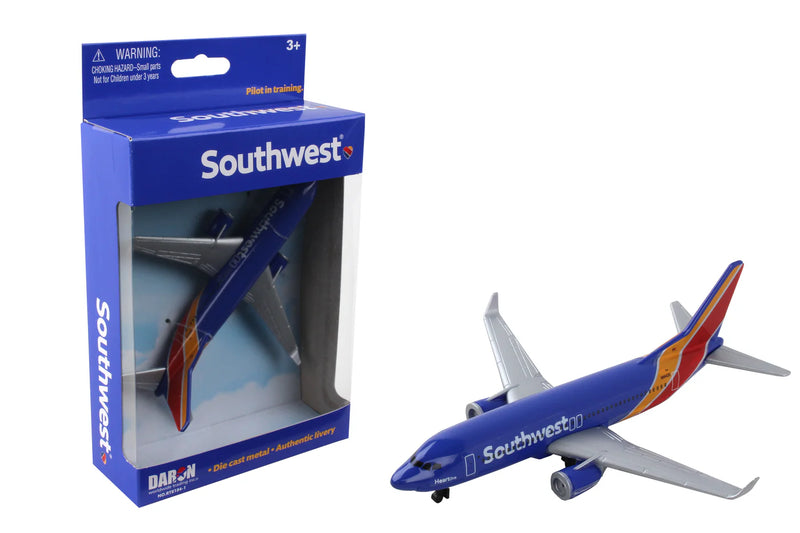 DARON RT8184-1 Southwest Airlines Boeing 737 Die Cast Model Plane