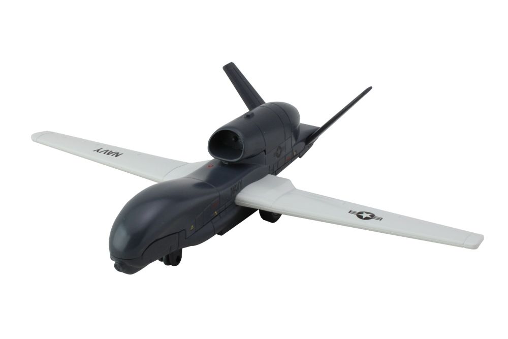DARON RT9809 RQ-4 Global Hawk Military Drone Pullback Toy Aircraft
