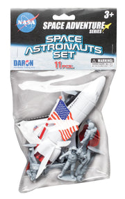 DARON RT99990 11 Piece NASA Space Astronauts Plastic Playset