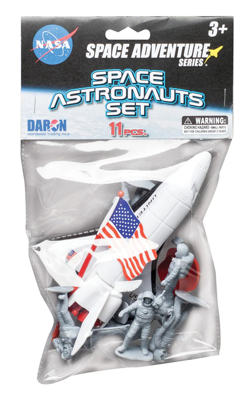 DARON RT99990 11 Piece NASA Space Astronauts Plastic Playset