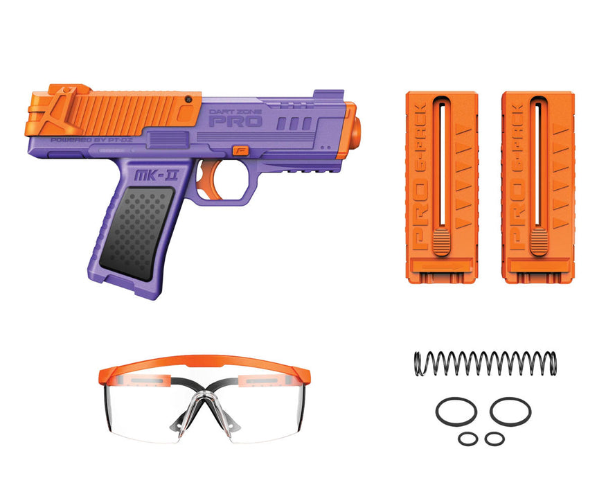 Dart Zone DZN6108-P Pro Nitroshot+™ MK-2 Blaster Set (Purple)