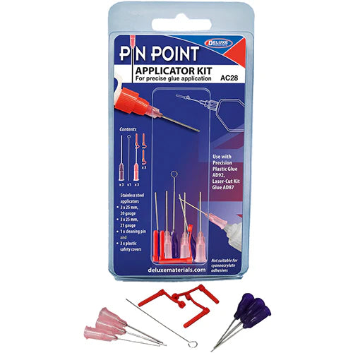 Deluxe Materials AC28 Pin Point Stainless Glue Applicator (6 Pack)