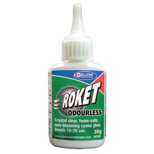Deluxe Materials AD46 Roket Odorless Foam Safe CA Glue 20g
