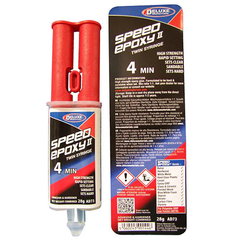 Deluxe Materials AD73 Speed Epoxy II Twin 4 Min 28g