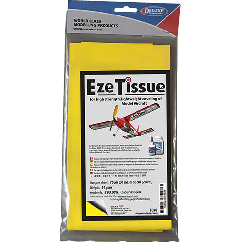 Deluxe Materials BD70 EZE Tissue Yellow (5 Sheets)
