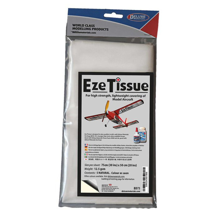 Deluxe Materials BD73 EZE Tissue Natural (5 Sheets)
