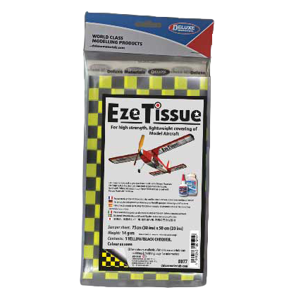 Deluxe Materials BD77 Ez Tissue Black/Yellow Checker (3 Pack)

