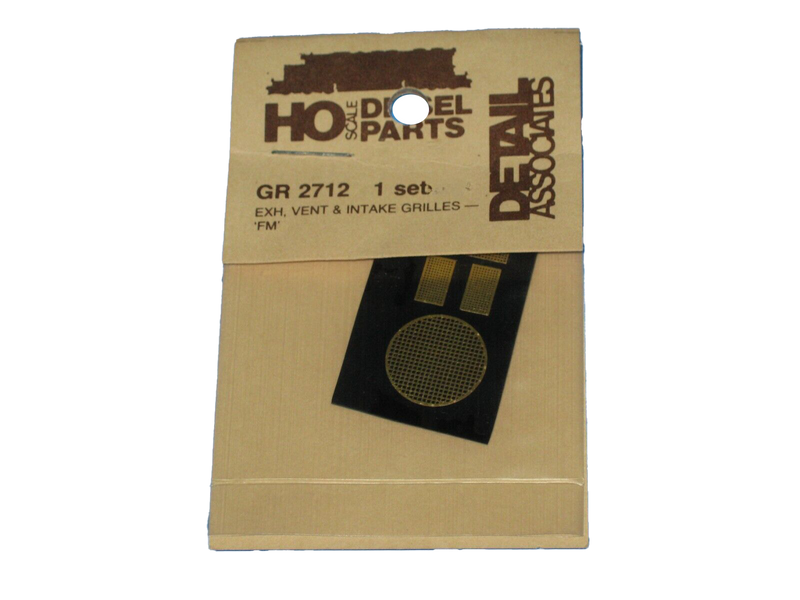 Detail Associates GR-2712 HO Scale FM Intake Grilles (1 Set)