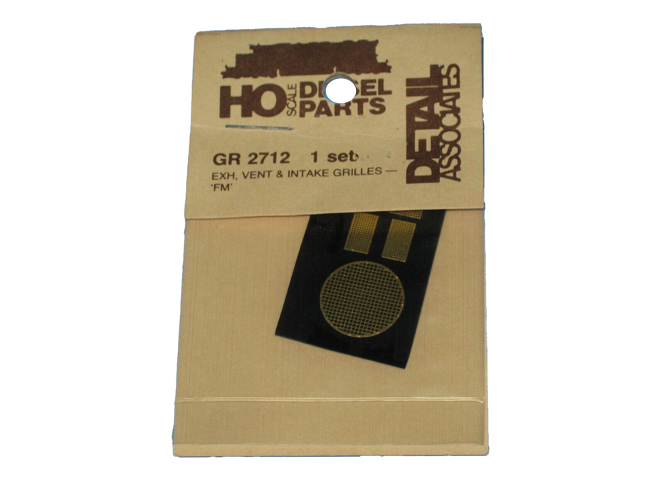 Detail Associates GR-2712 HO Scale FM Intake Grilles (1 Set)