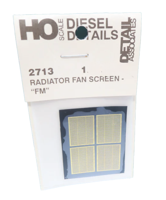 Detail Associates GR-2713 HO Scale FM Radiator Grilles (1 Set)