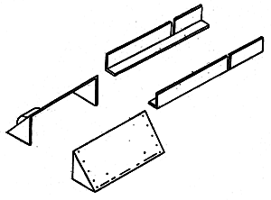 Details West AD-194 HO Scale Awning / Smoke Deflector