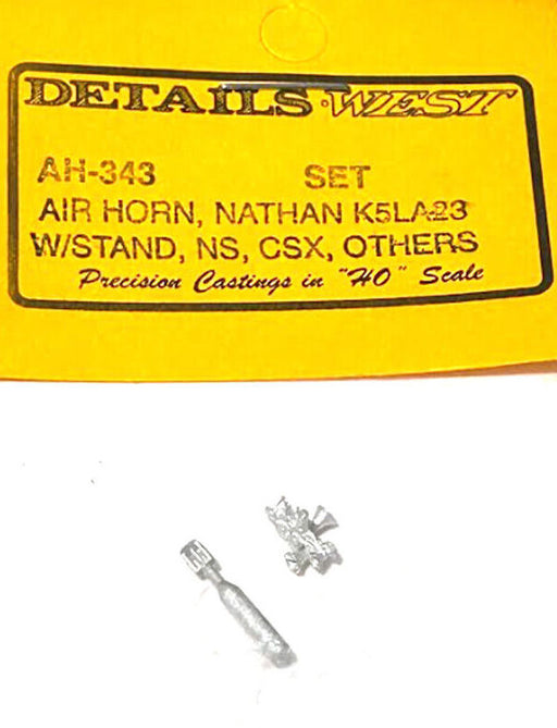 Details West AH-343 HO Scale Nathan K5LA23 5 Chime Air Horn