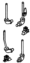Details West AP-242 HO Scale Pipe & Moisture Ejectors Air Tank Details Set