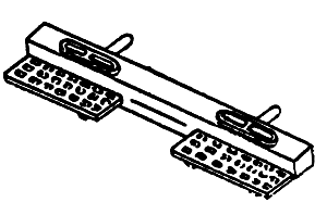 Details West BP-192 HO Scale Beam With Footboards for Diesel Pilot (2 Pack)