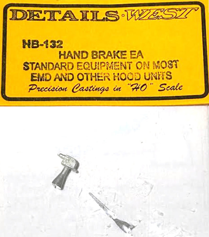 Details West HB-132 HO Scale Ratchet  Style Hand Brake for EMD Hood Unit Diesels