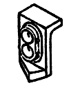 Details West HL-137 HO Scale Mars Twin Signal Headlight With Recessed Plate