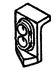 Details West HL-137 HO Scale Mars Twin Signal Headlight With Recessed Plate
