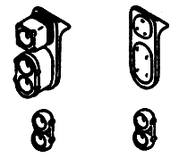 Details West HS-100 HO Scale Pre-1958 SP Headlight Set