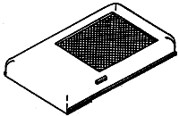 Details West WH-212 HO Scale 48" Winterization Hatch for Later EMD SD45/F45/GP18 Diesels