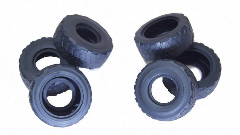 Diecast Masters 25004-3 Tire Set (6) for 1/24 Scale RC 745 CAT Articulated Truck