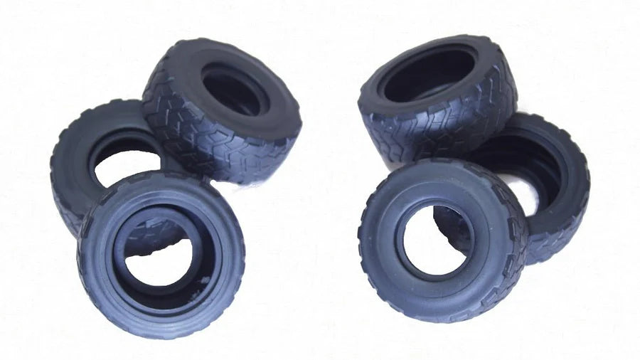 Diecast Masters 25004-3 Tire Set (6) for 1/24 Scale RC 745 CAT Articulated Truck
